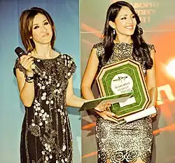 Анна и Ангелина Завальские — ведущие IX шоу-программы церемонии награждения конкуса торговых марок «Фавориты Успеха — 2011»