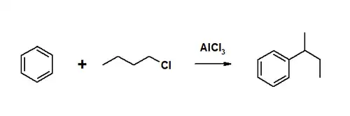 Изобутилирование бензола по Фриделю-Крафтсу