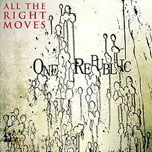 Обложка сингла OneRepublic «All the Right Moves» (2009)