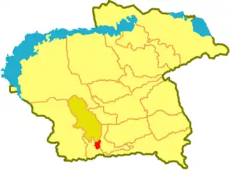 Илийский район на карте