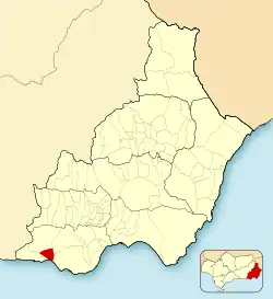 Расположение муниципалитета Баланегра на карте провинции