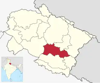 Алмора на карте