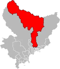 Туррет-Леванс на карте