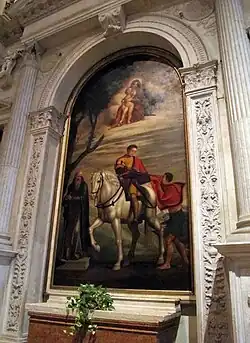 Святой Мартин. Алтарь Пиндемонте. 1541. Церковь Санта-Анастасия, Верона