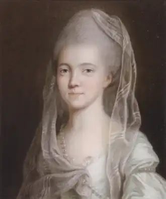 Ш.-А. Гюйн. Амалия Гессен-Дармштадтская, дочь Людвига IX Гессен-Дармштадтского. 1767. Бумага, пастель
