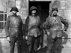 Испытание французских кирас. 1918 год