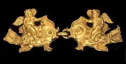 Путто верхом на рыбе, Тилля-тепе. Гробница II