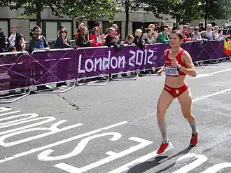 На олимпийском марафоне в Лондоне