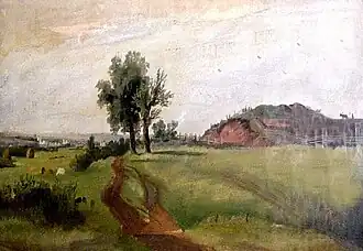 «Вид на Ананьинский могильник близ Елабуги» (И. И. Шишкин, 1861)