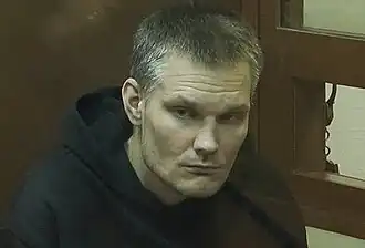 Андрей Алёшин на заседании суда (2023)