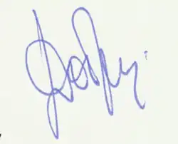 Изображение автографа