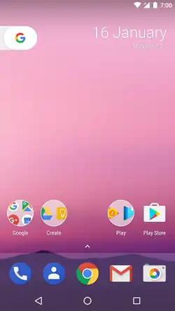 Скриншот Android Nougat