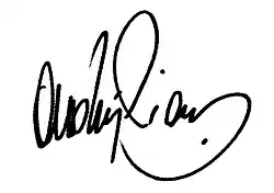 Изображение автографа