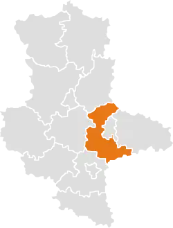 Анхальт-Биттерфельд на карте
