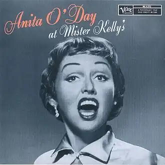 Обложка альбома Аниты О’Дэй «Anita O’Day at Mister Kelly’s» (1958)