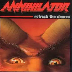 Обложка альбома Annihilator «Refresh the Demon» (1996)