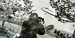 Виталий Анохин за работой, Тюменская область, съёмки фильма "На земле и в небе" по заказу Ростовского вертолётного завода