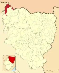 Расположение муниципалитета на карте провинции