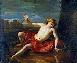 Нарцисс у источника. Между 1670 и 1726. Холст, масло. Баварские государственные собрания картин, Мюнхен