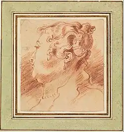 Этюд женской головы. Ок. 1720. Смитсоновский институт дизайна, Нью-Йорк