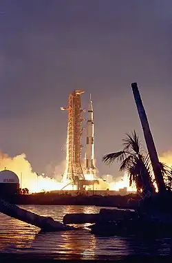 Старт РН Сатурн-5 с «Аполлоном-14»