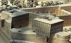 Браманте-Сангалло Младший. Проект Апостольского дворца. Деталь макета Ватикана, Музеи Ватикана