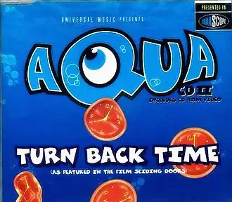 Обложка сингла Aqua «Turn Back Time» (1998)