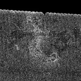Поток Ары на радарном снимке космического аппарата «Кассини» (2004)