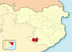 Расположение муниципалитета на карте провинции