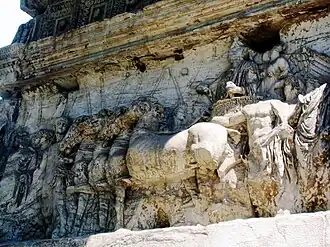 Тит Флавий Веспасиан на квадриге во время триумфа