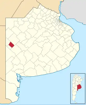 Муниципалитет Трес-Ломас на карте