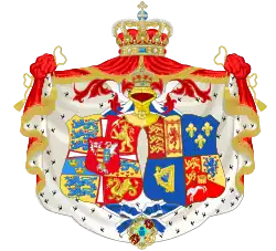 Герб королевы Дании и Норвегии Луизы