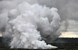 Постановка дымовой завесы при помощи ТМС-65У