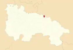 Расположение муниципалитета на карте провинции