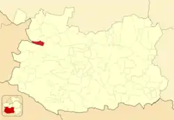 Расположение муниципалитета на карте провинции