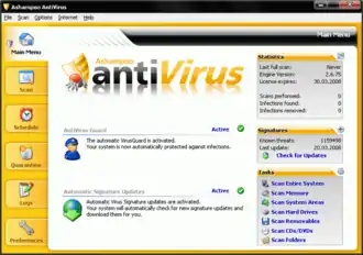Скриншот программы Ashampoo AntiVirus