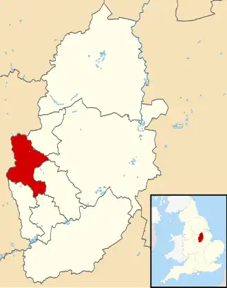 Эшфилд на карте