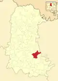 Расположение муниципалитета на карте провинции