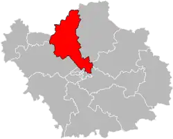 Кантон на карте департамента Об