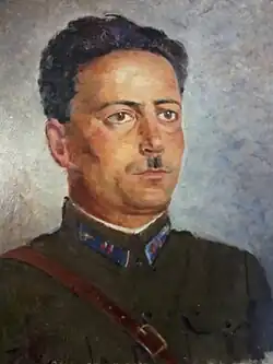 комдив авиации А. И. Бергольц, портрет художника Г. Г. Ряжского