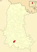 Расположение муниципалитета на карте провинции
