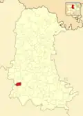 Расположение муниципалитета на карте провинции