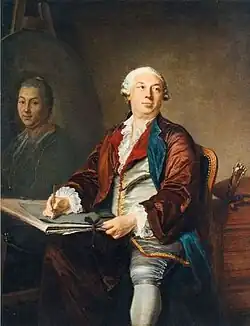 Автопортрет. Около 1753№ 5 по каталогу Ж. ВильденштейнаХолст, масло. 148 × 113 смШато Гудмон, Гудмон-Вилье[фр.], Верхняя Марна