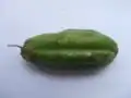 Плод билимби (из-за внешней схожести с плодами огурцов растение также называют огуречным деревом)