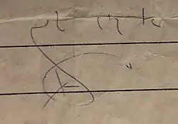 Изображение автографа