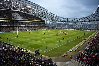 Регбийный матч на «Авива Стэдиум», 7 апреля 2012 года.