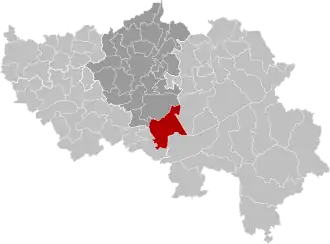 Расположение муниципалитета на карте провинции