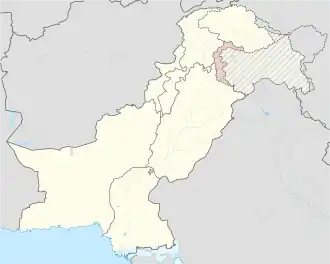 Исламская Республика Азад Джамму и Кашмир на карте