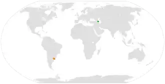 Азербайджан и Уругвай