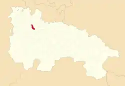 Расположение муниципалитета на карте провинции